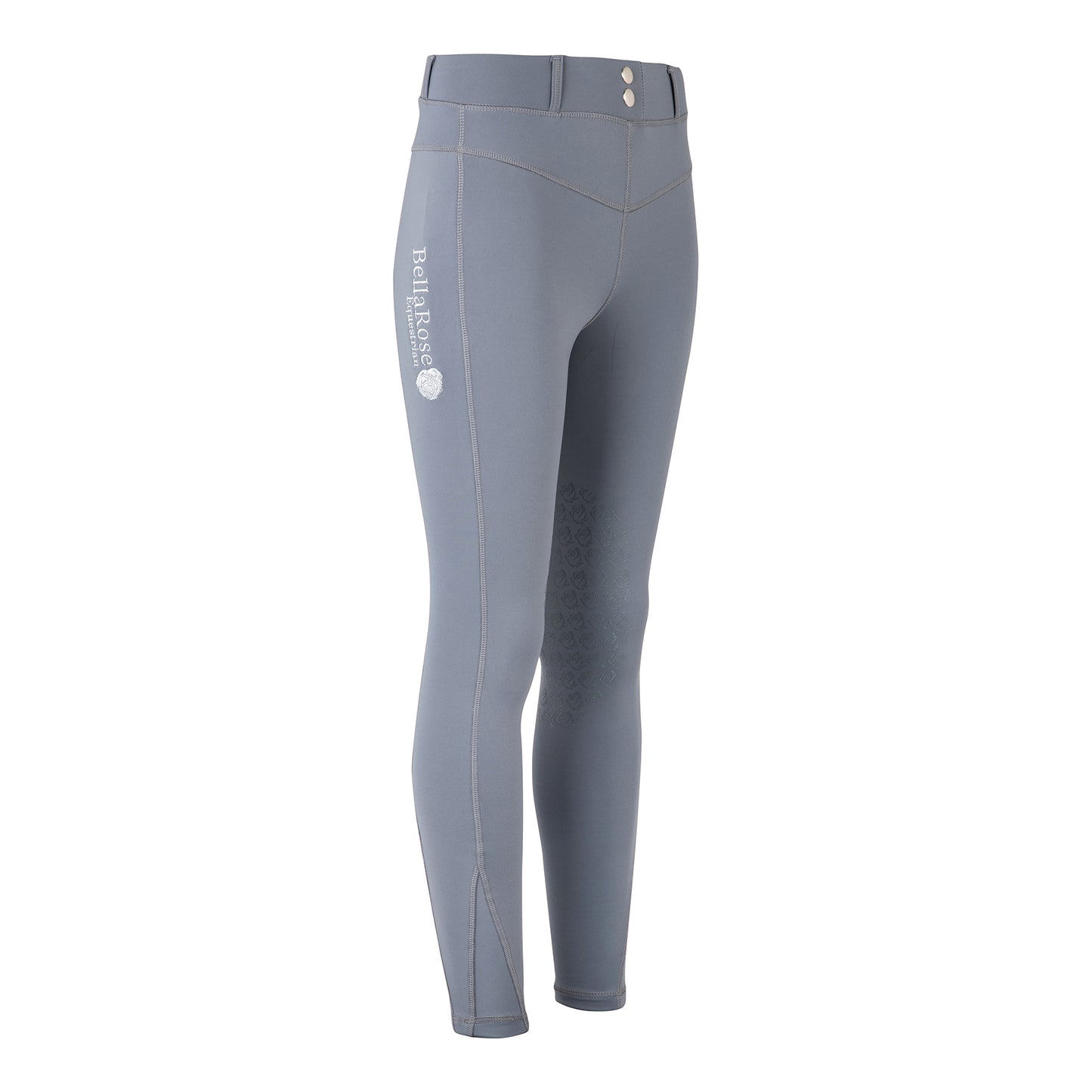 Junior Grey Water Repellent Riding Leggings - Belt Loops