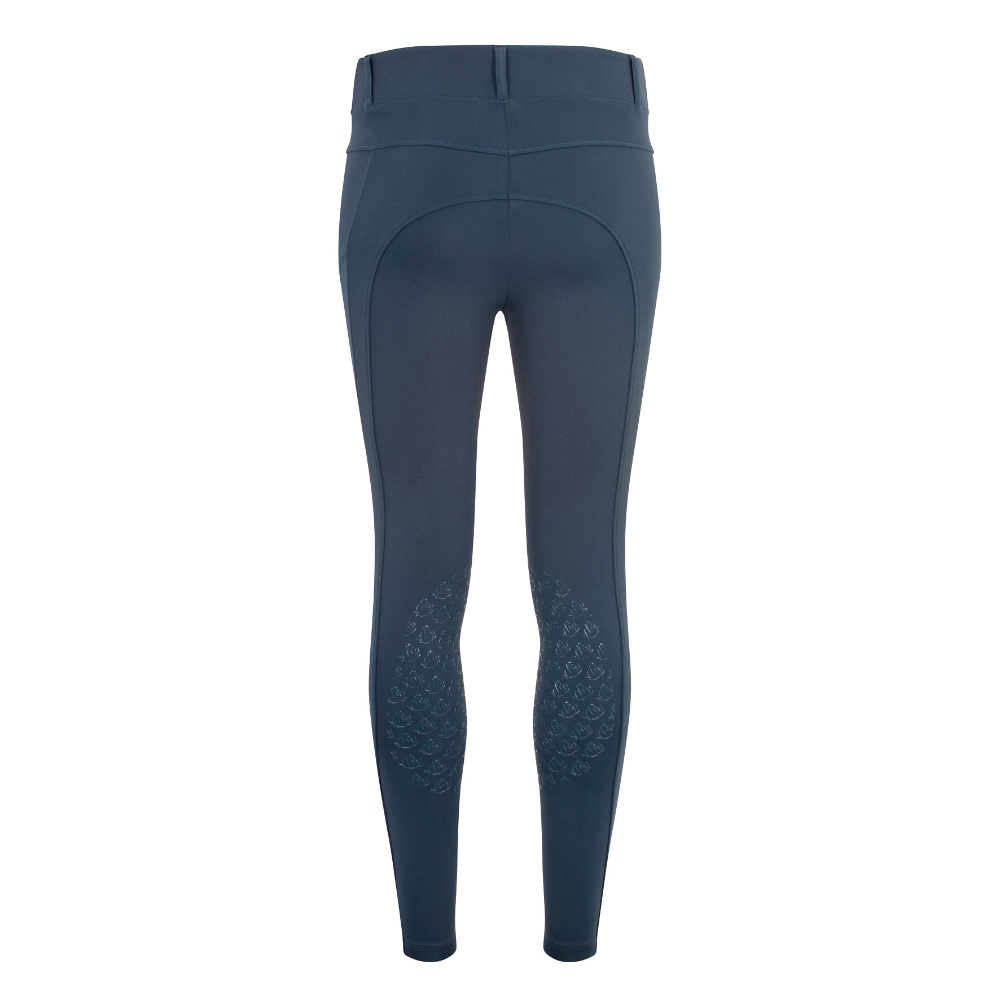 Junior Water Repellent Navy Knee Grip Riding Leggings