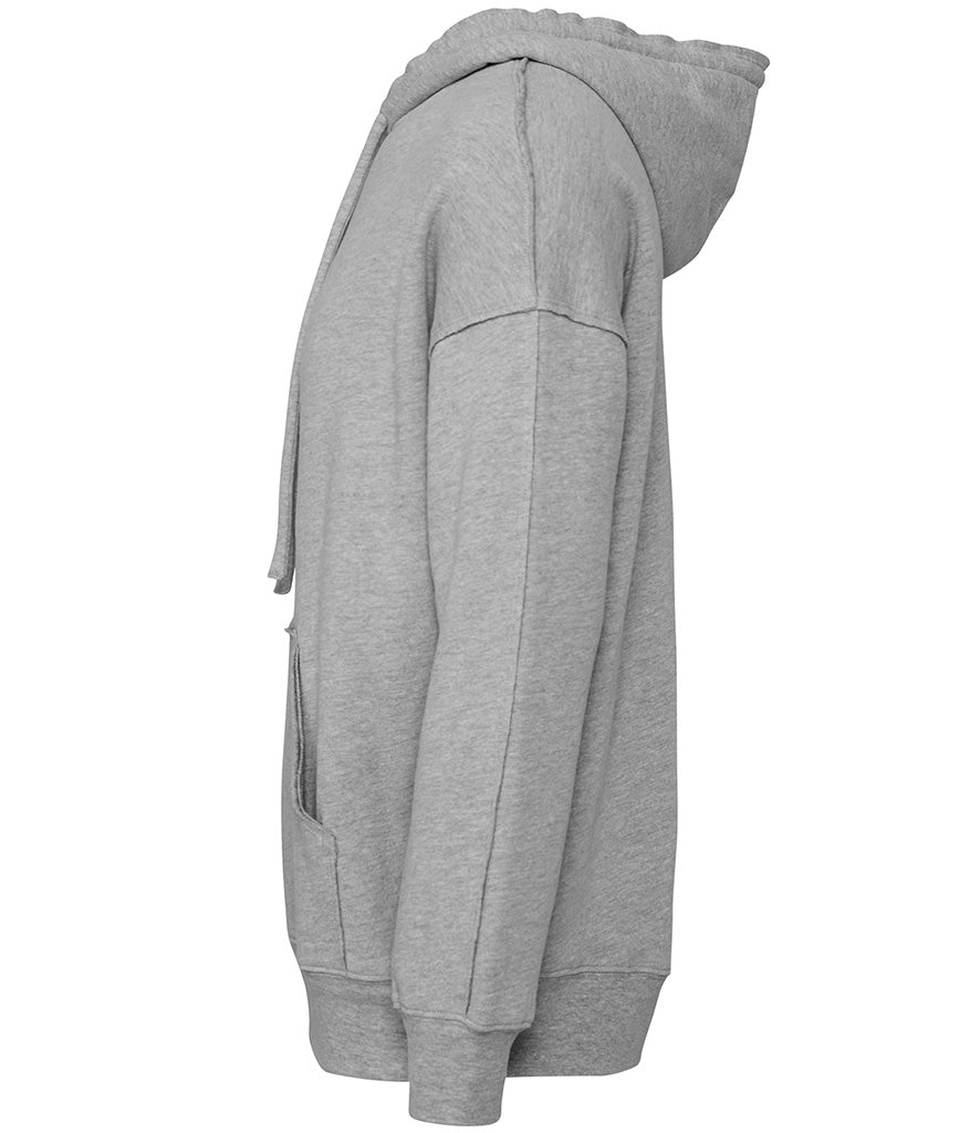 Light Grey Raw Seam Hoodie