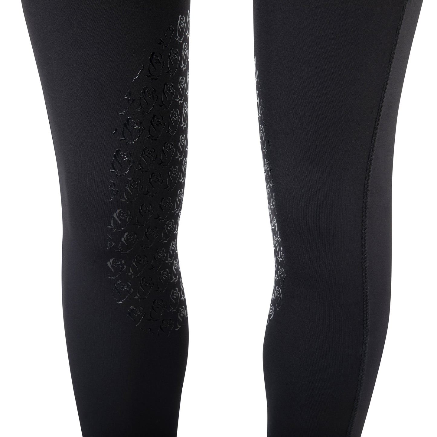 Black Fleece Lined Belt Loop Water Repellent Leggings