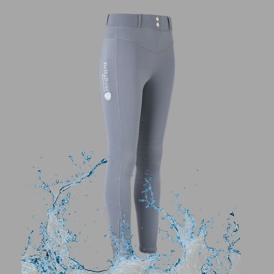 Grey Fleece Lined Belt Loop Water Repellent Leggings