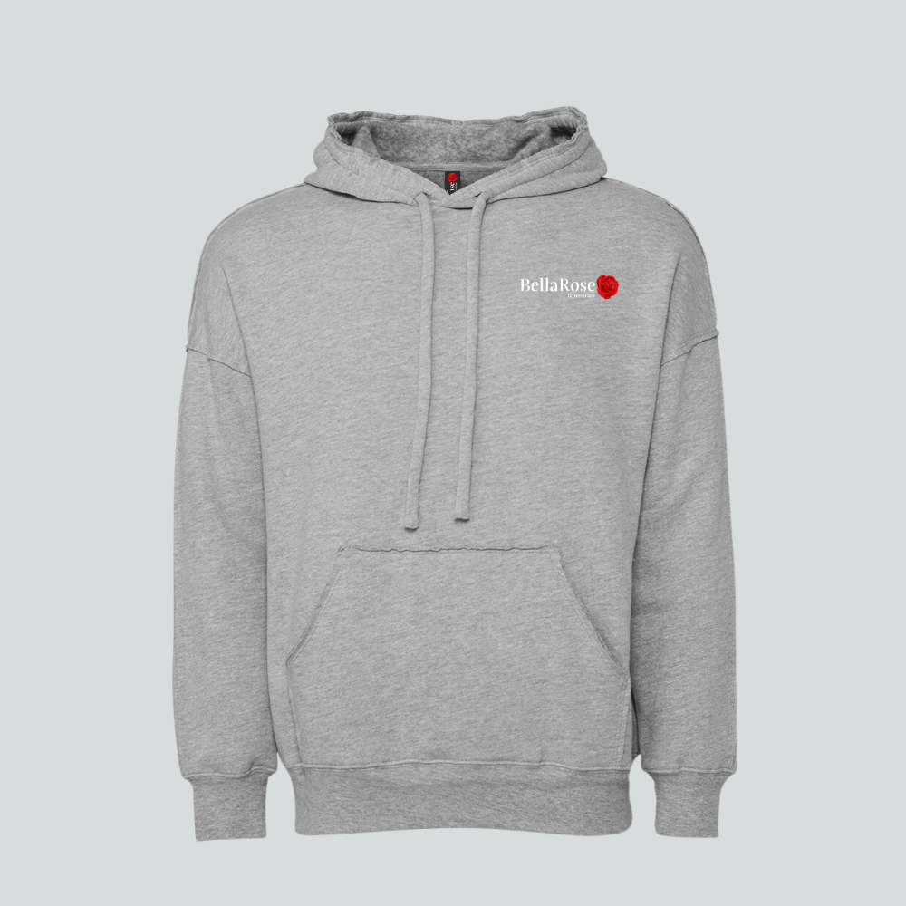Light Grey Raw Seam Hoodie