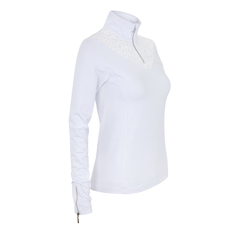 Long Sleeve Vented Lace Show Shirt