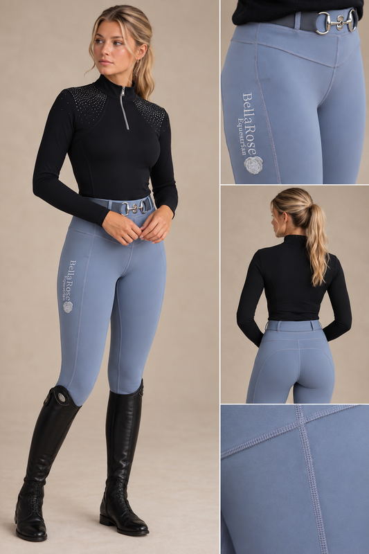 Grey Fleece Lined Belt Loop Water Repellent Leggings