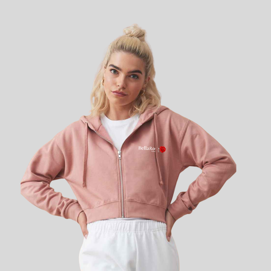Dusty Rose Cropped Zoodie
