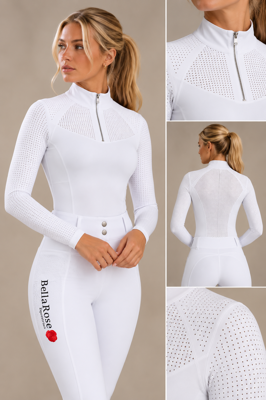 White Performance Riding Top