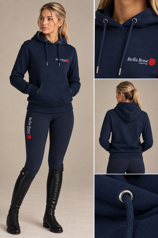 Organic Fleece Hoody Navy
