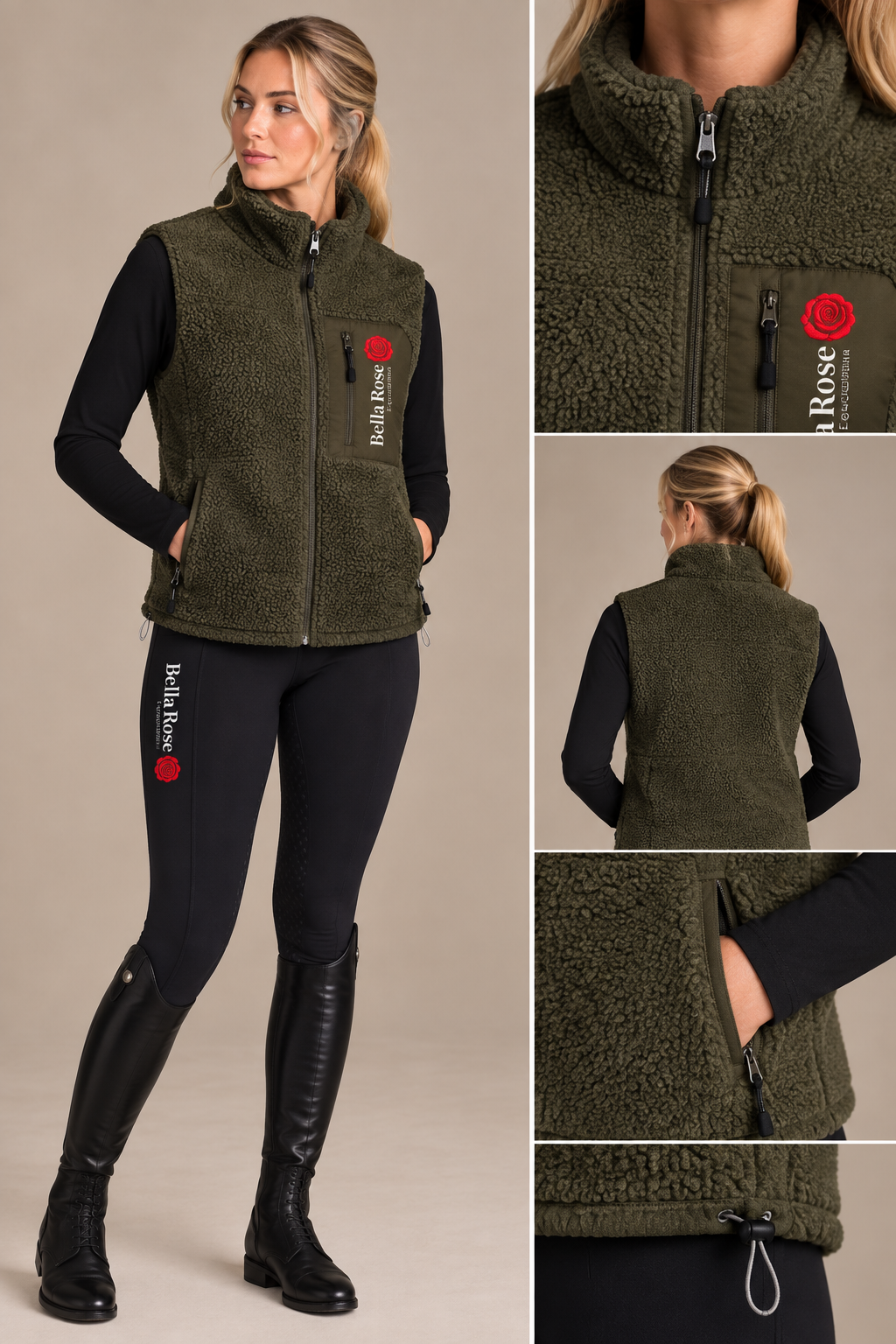 Fury Sherpa Bodywarmer Khaki