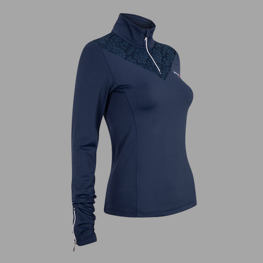 Navy Lace Base Layer