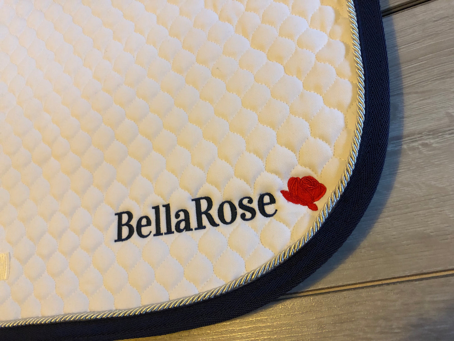 Bella Rose Logo Saddle Cloth