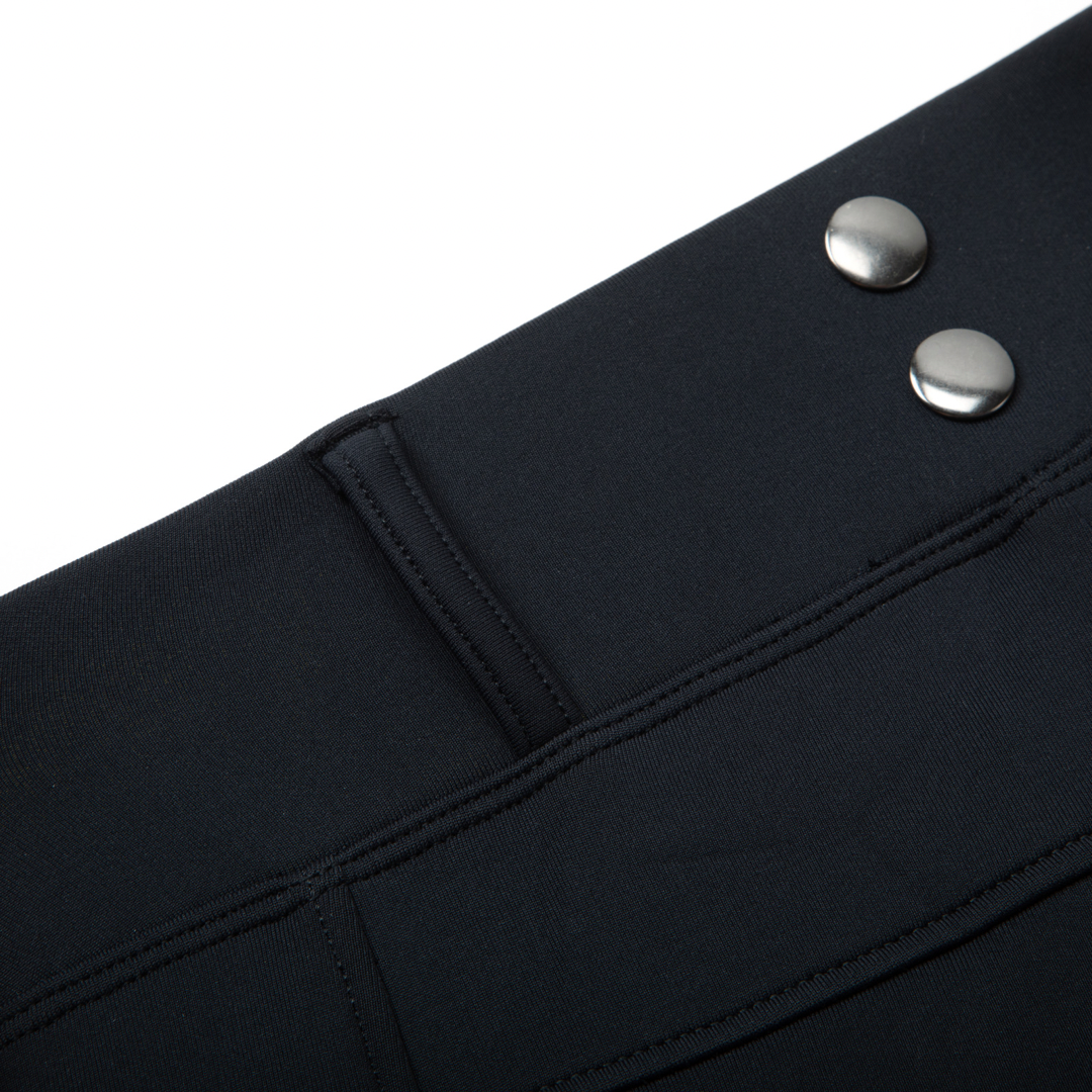 Black Knee Grip Riding Leggings - Belt Loops