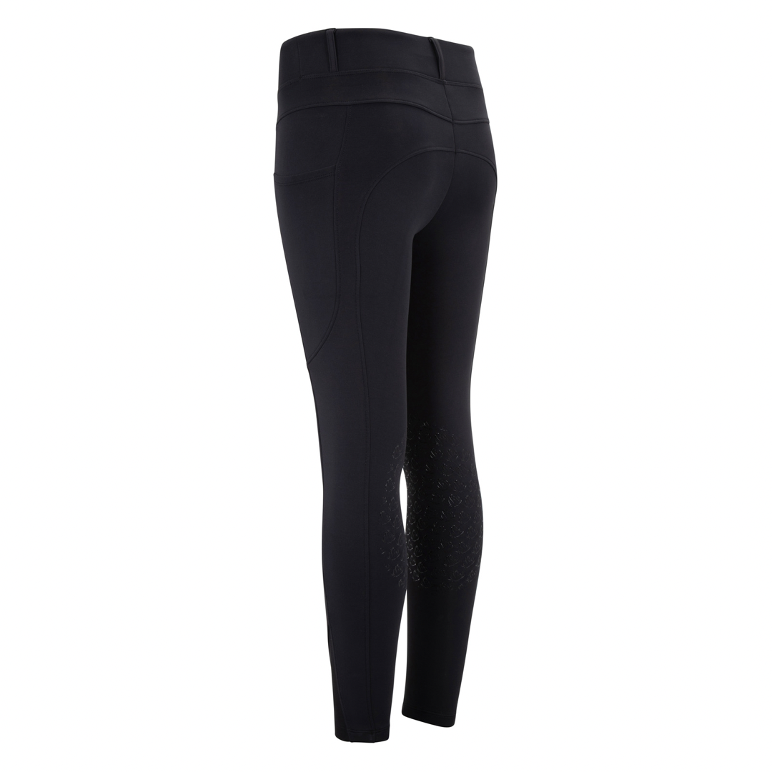 Black Knee Grip Riding Leggings - Belt Loops